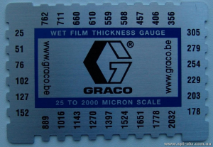 Фото - Измеритель толщины влажного слоя Graco 
от 20 до 2000 мкм
